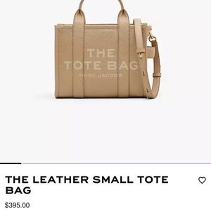Marc Jacobs Beige Leather Tote Bag